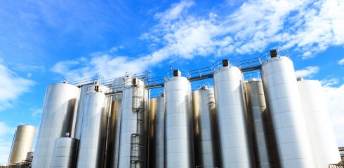 Chemical industry silos