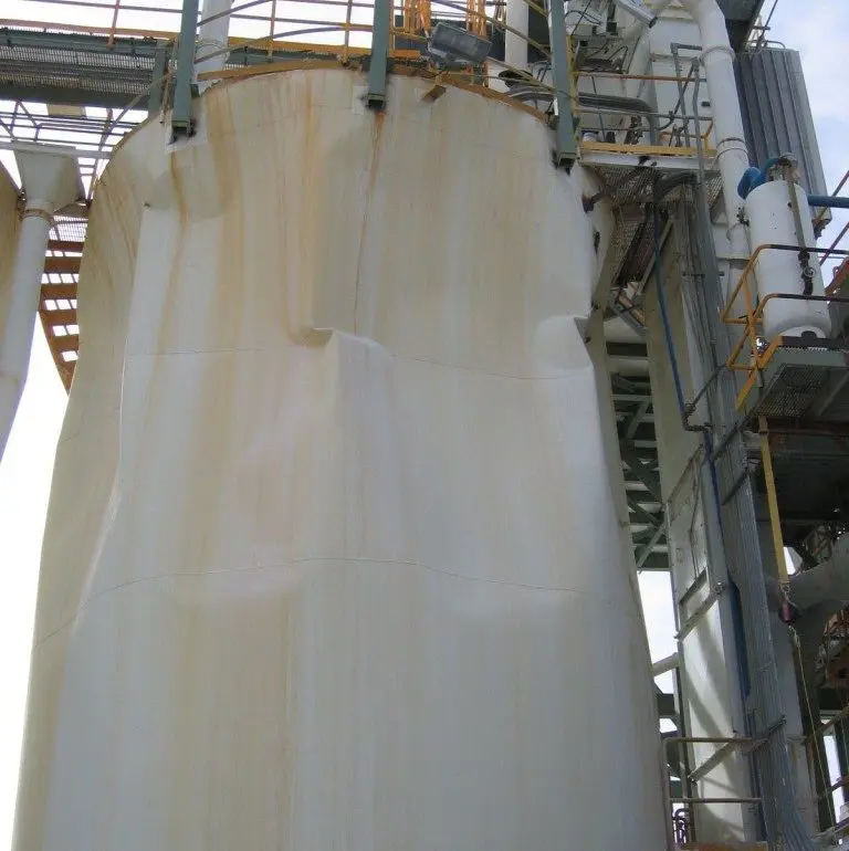 Silo failure denting