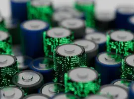Battery and power storage