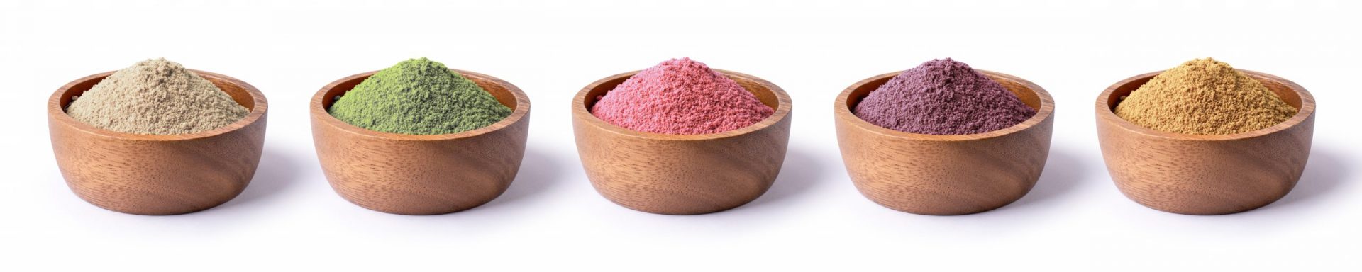 Different powders with various particle properties