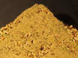 Bread crumbs in a pile