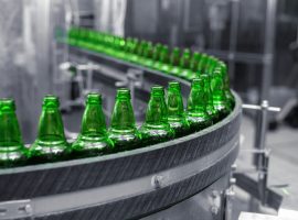 Glass bottle production