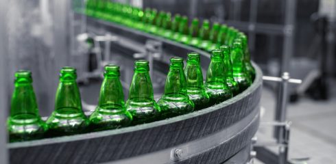 Glass bottle production